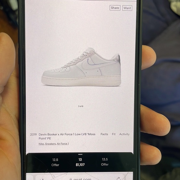 DEVIN BOOKER AF1 LOW VERY RAREVERY EXPENSIVE ( YESS MA AND NO SIR ) - Picture 5 of 6